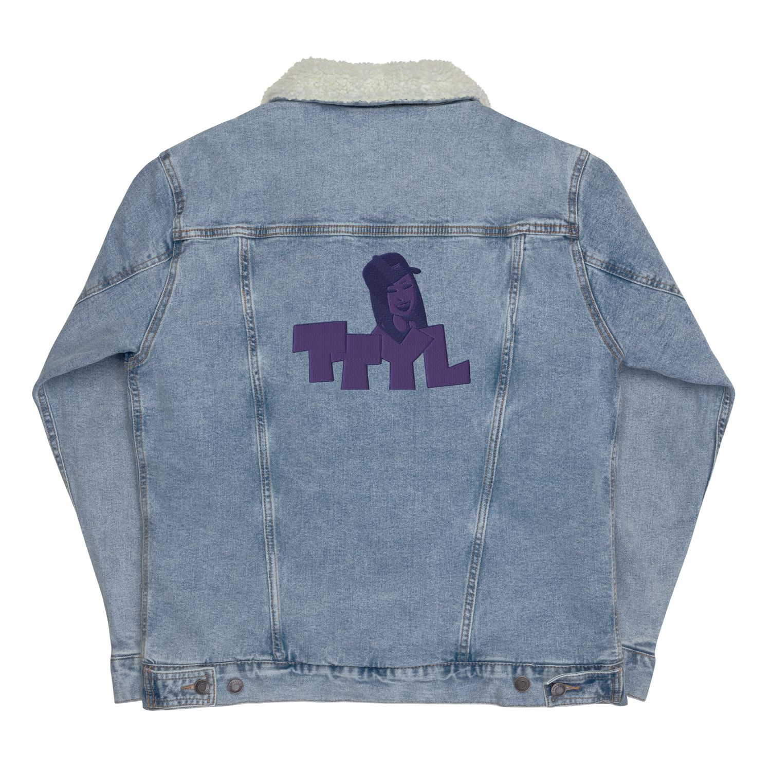 TTYL denim sherpa jacket