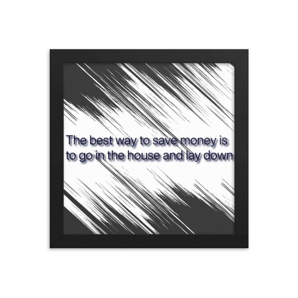 Best Way To Save Money photo paper poster