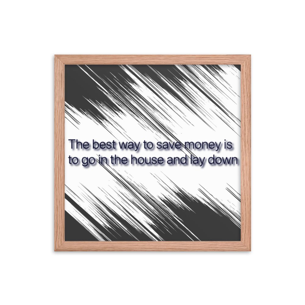 Best Way To Save Money photo paper poster