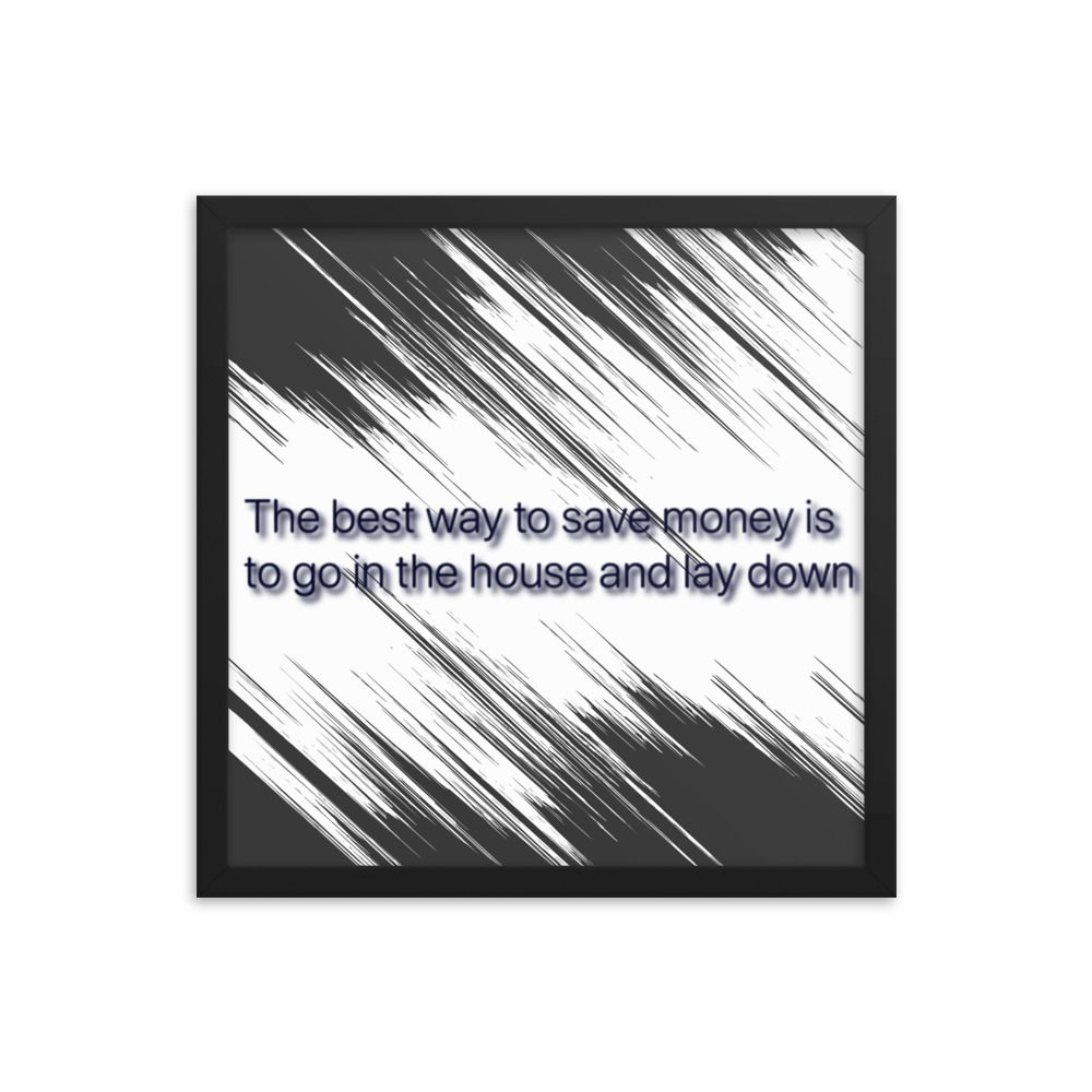 Best Way To Save Money photo paper poster