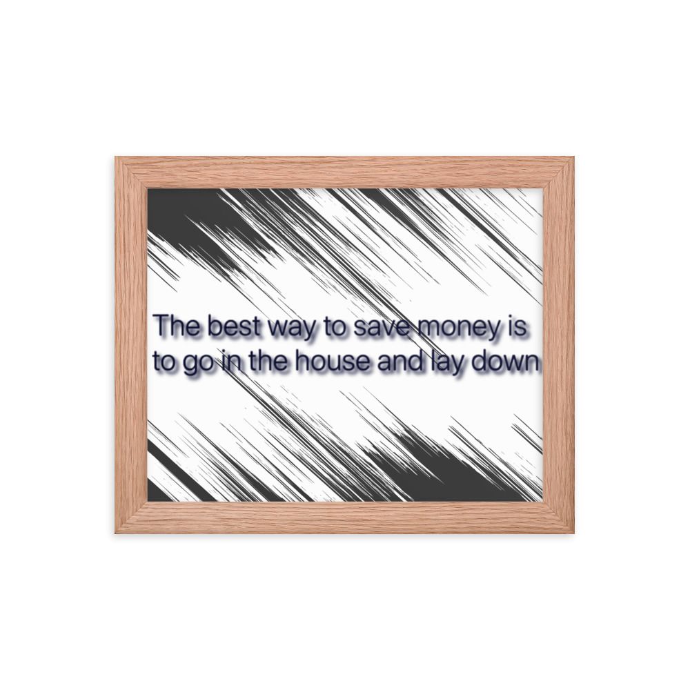 Best Way To Save Money photo paper poster