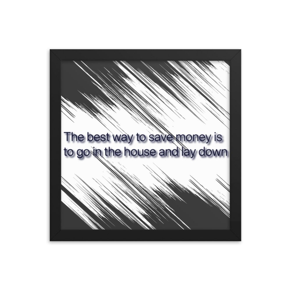 Best Way To Save Money photo paper poster