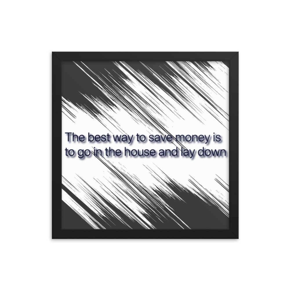 Best Way To Save Money photo paper poster