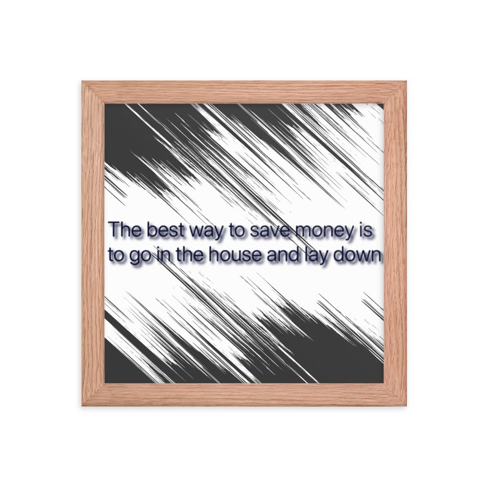 Best Way To Save Money photo paper poster