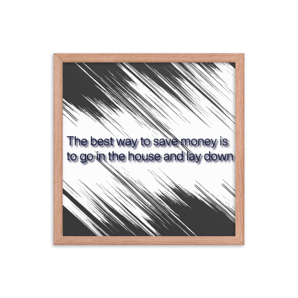 Best Way To Save Money photo paper poster