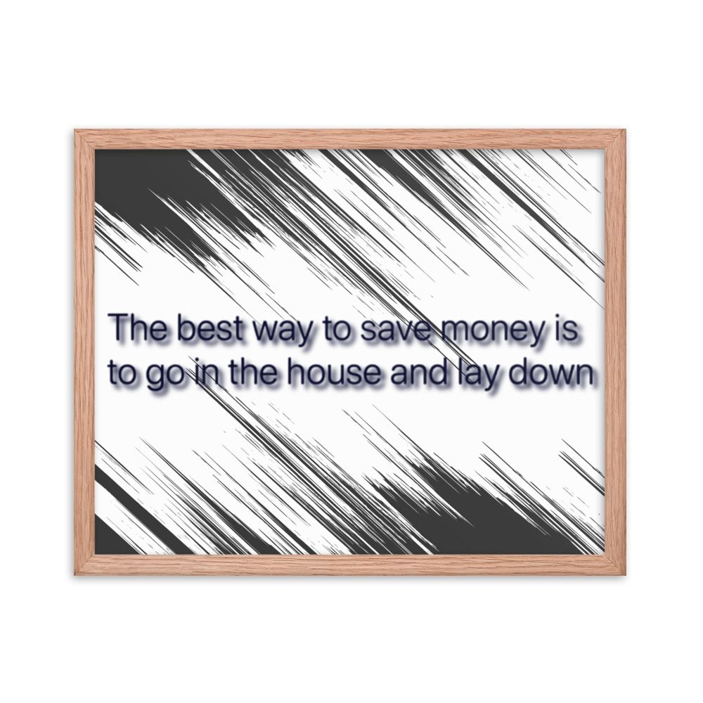 Best Way To Save Money photo paper poster