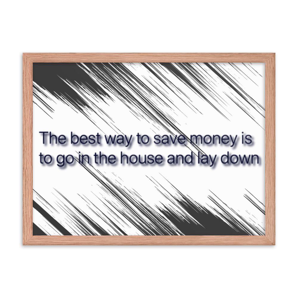 Best Way To Save Money photo paper poster