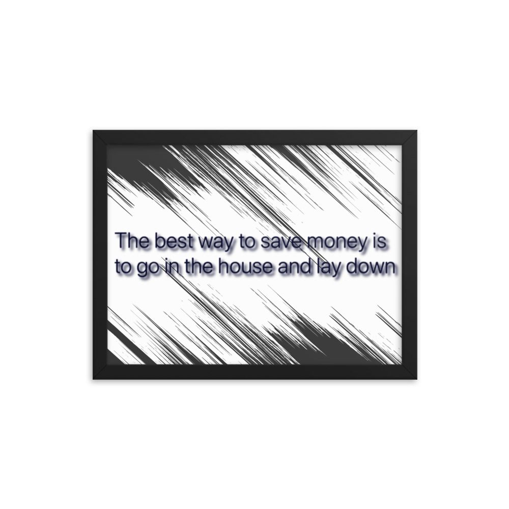 Best Way To Save Money photo paper poster
