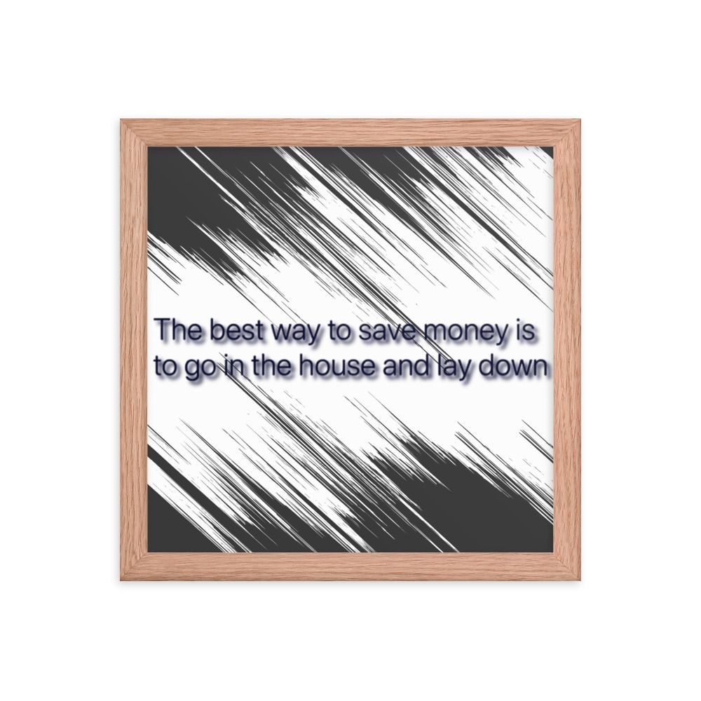 Best Way To Save Money photo paper poster