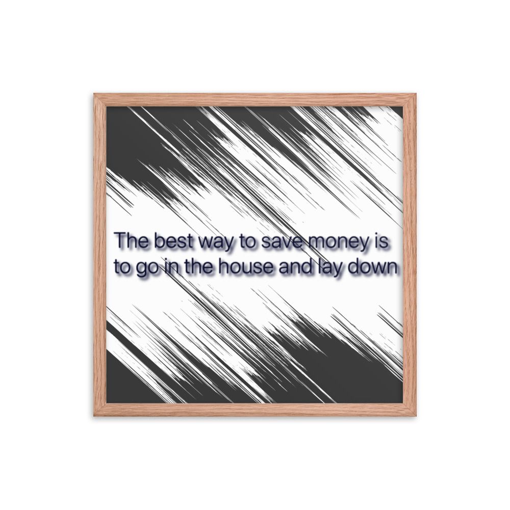 Best Way To Save Money photo paper poster
