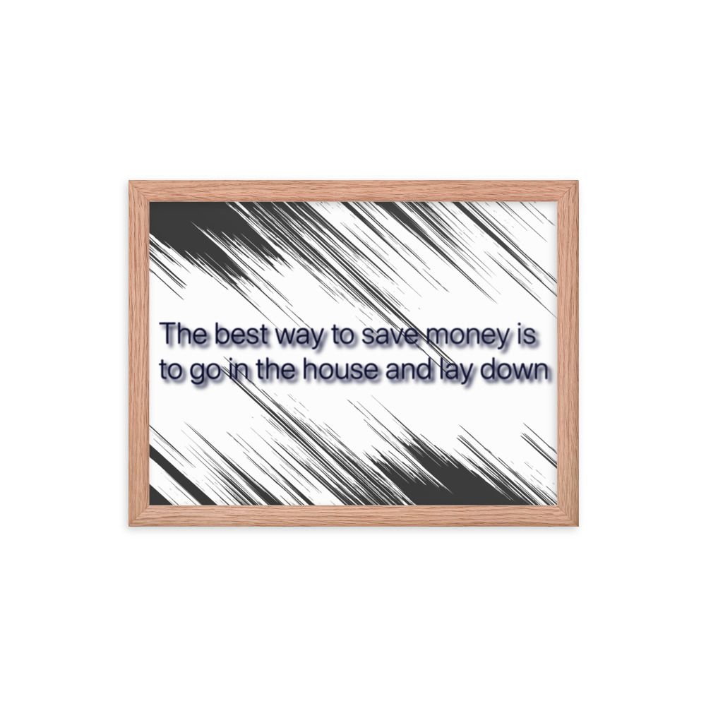 Best Way To Save Money photo paper poster