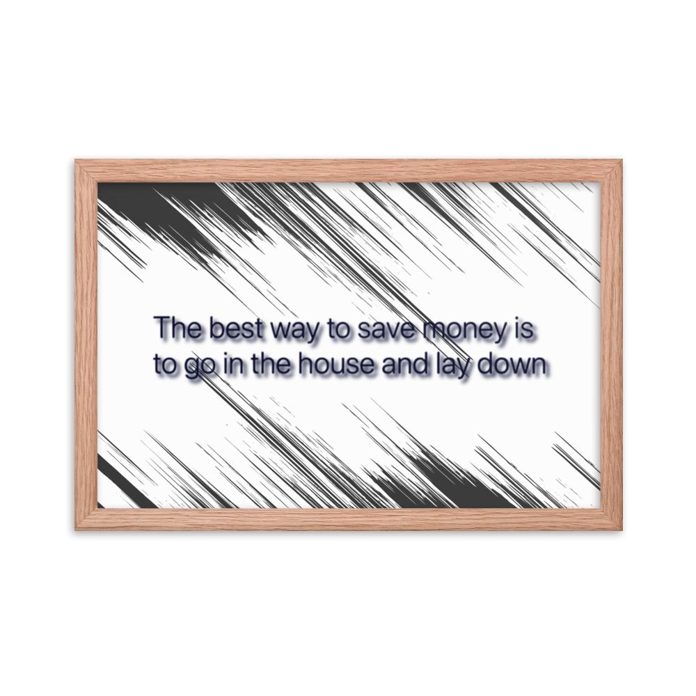 Best Way To Save Money photo paper poster
