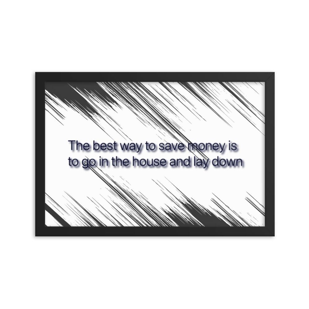 Best Way To Save Money photo paper poster