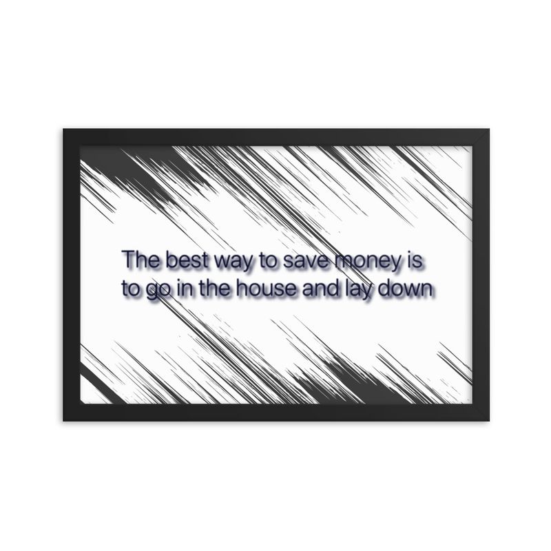 Best Way To Save Money photo paper poster