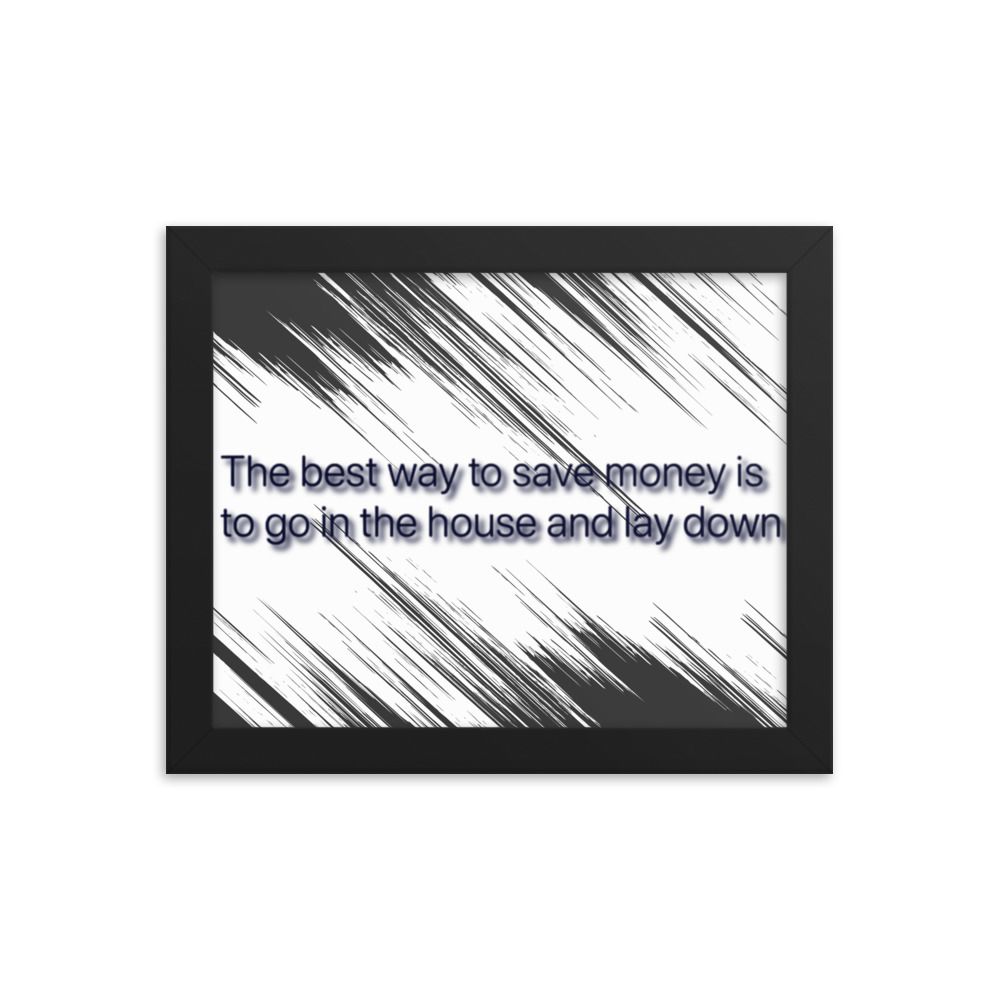 Best Way To Save Money photo paper poster