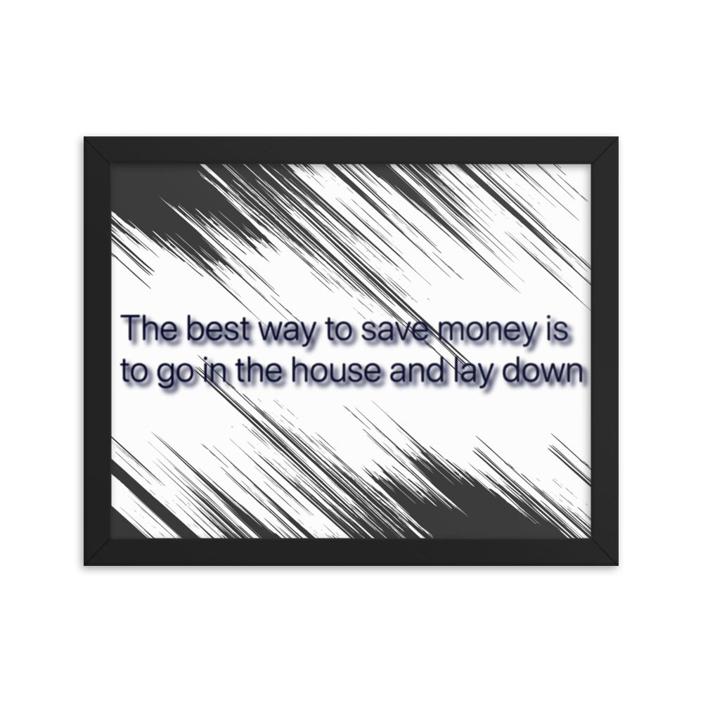 Best Way To Save Money photo paper poster