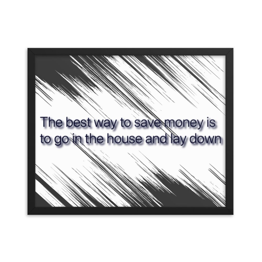 Best Way To Save Money photo paper poster