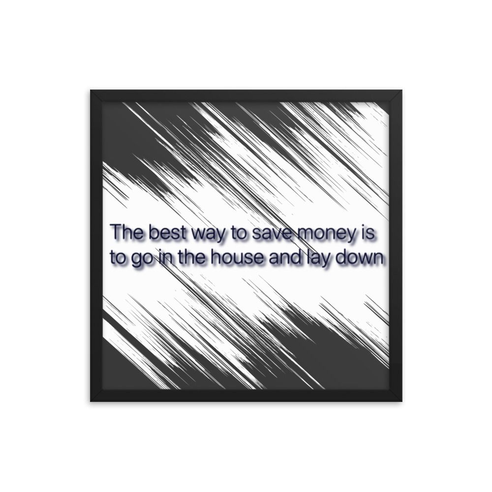 Best Way To Save Money photo paper poster