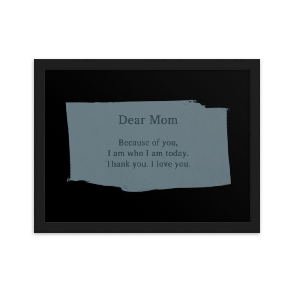 Dear Mom matte paper poster
