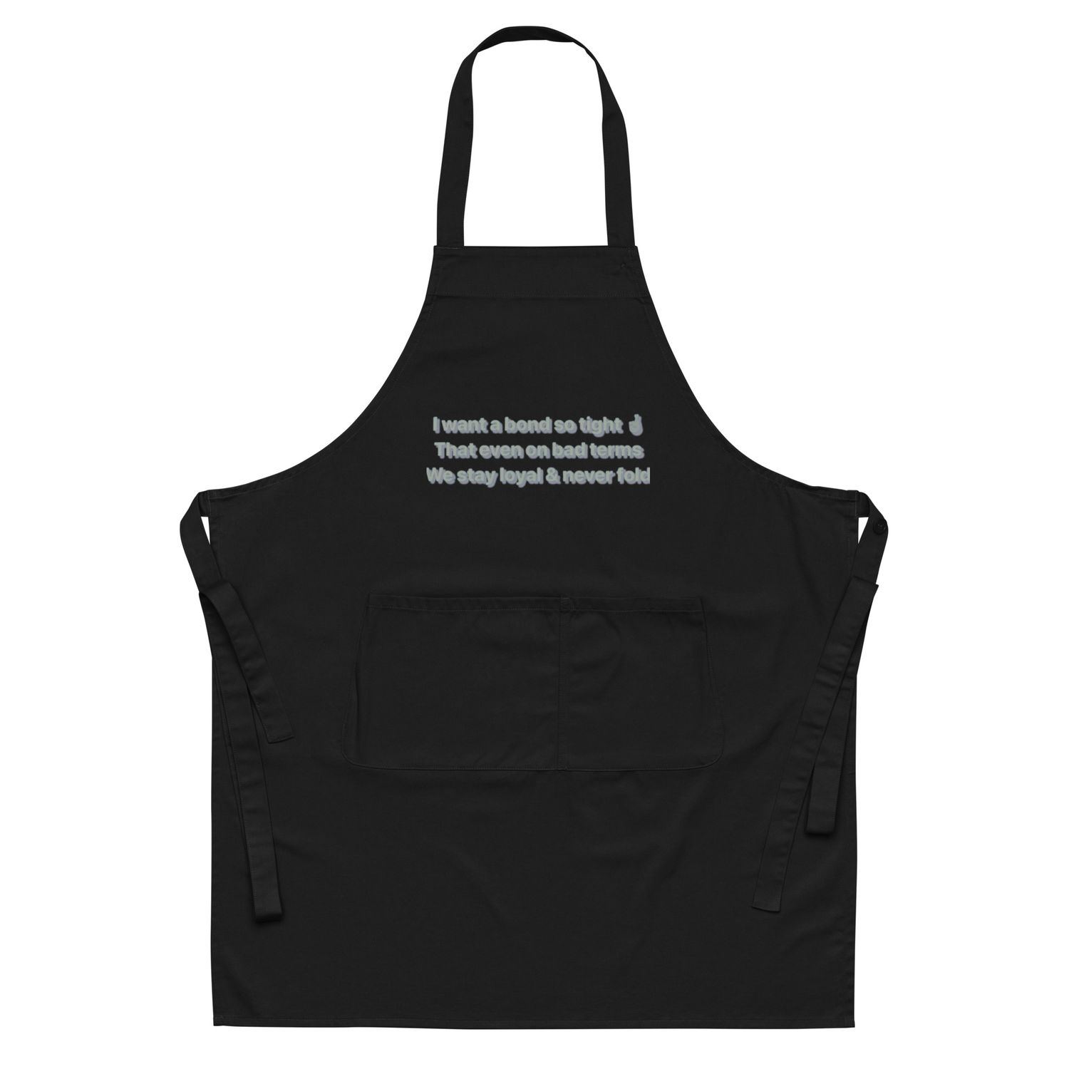 I Want A Bond cotton apron