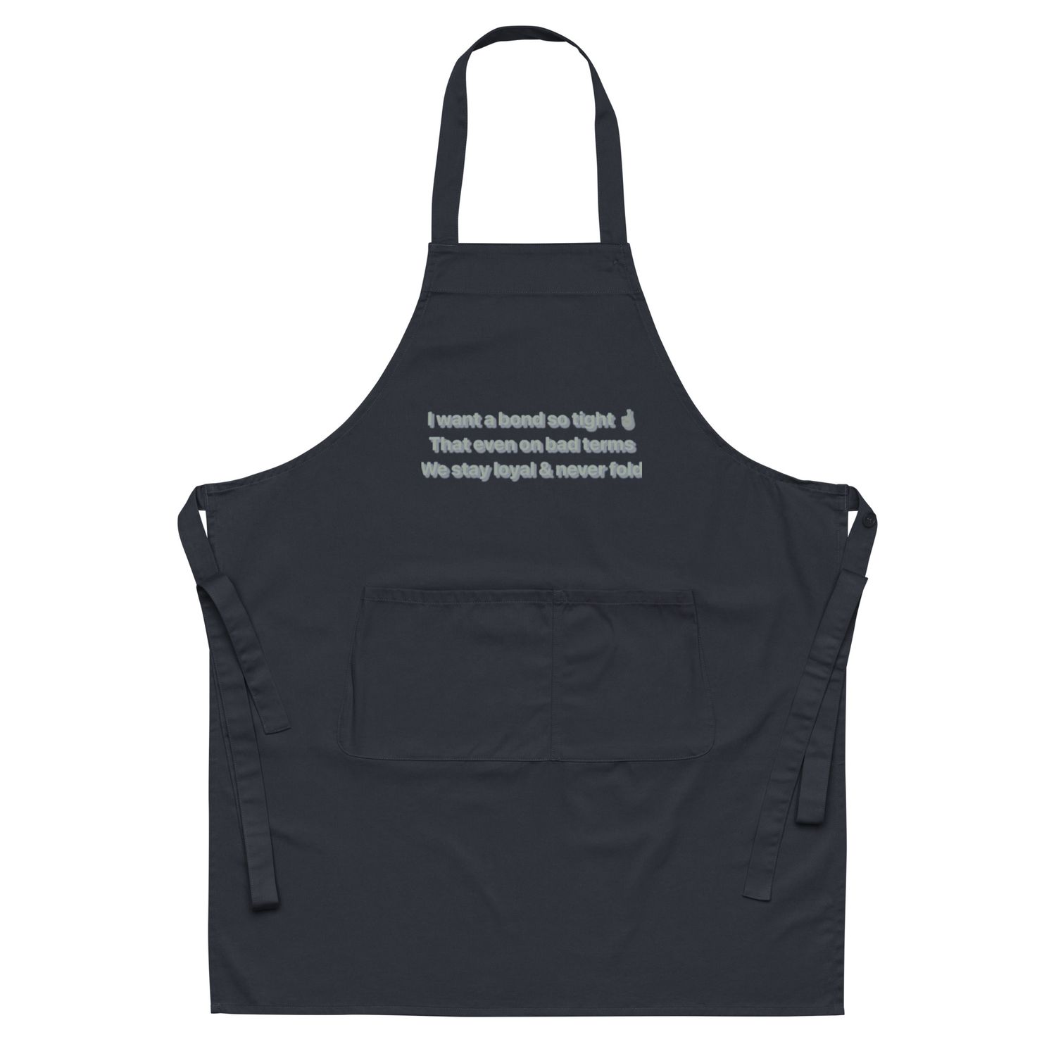 I Want A Bond cotton apron