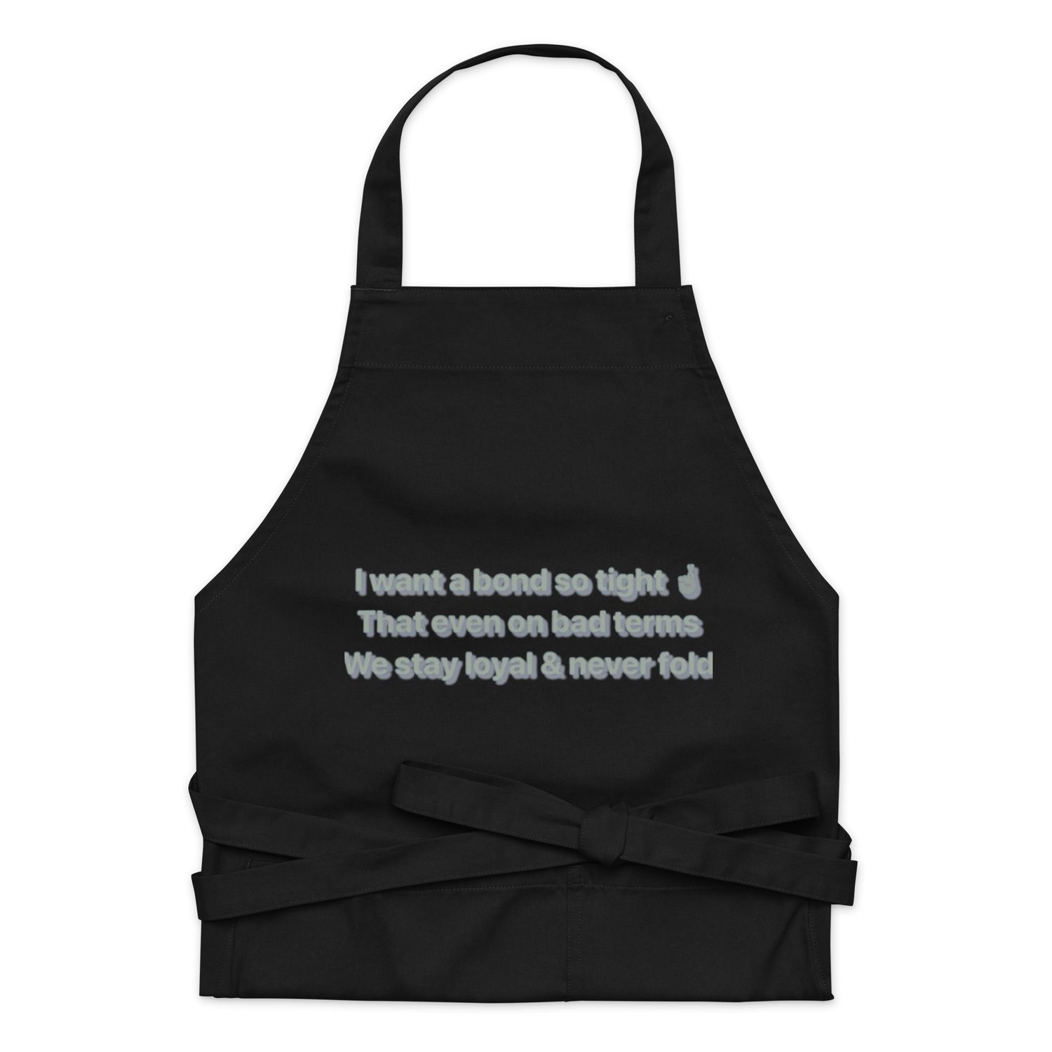 I Want A Bond cotton apron
