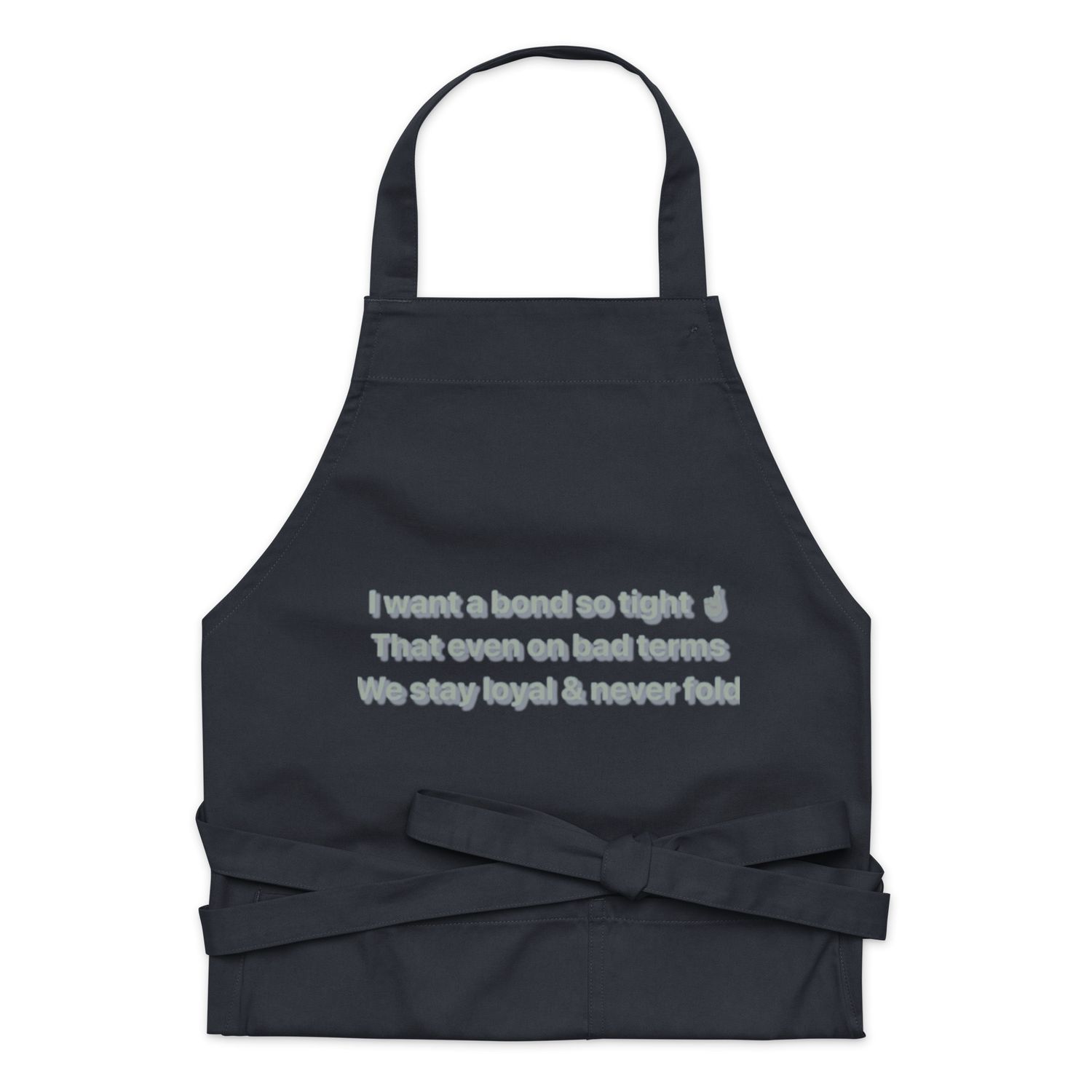 I Want A Bond cotton apron