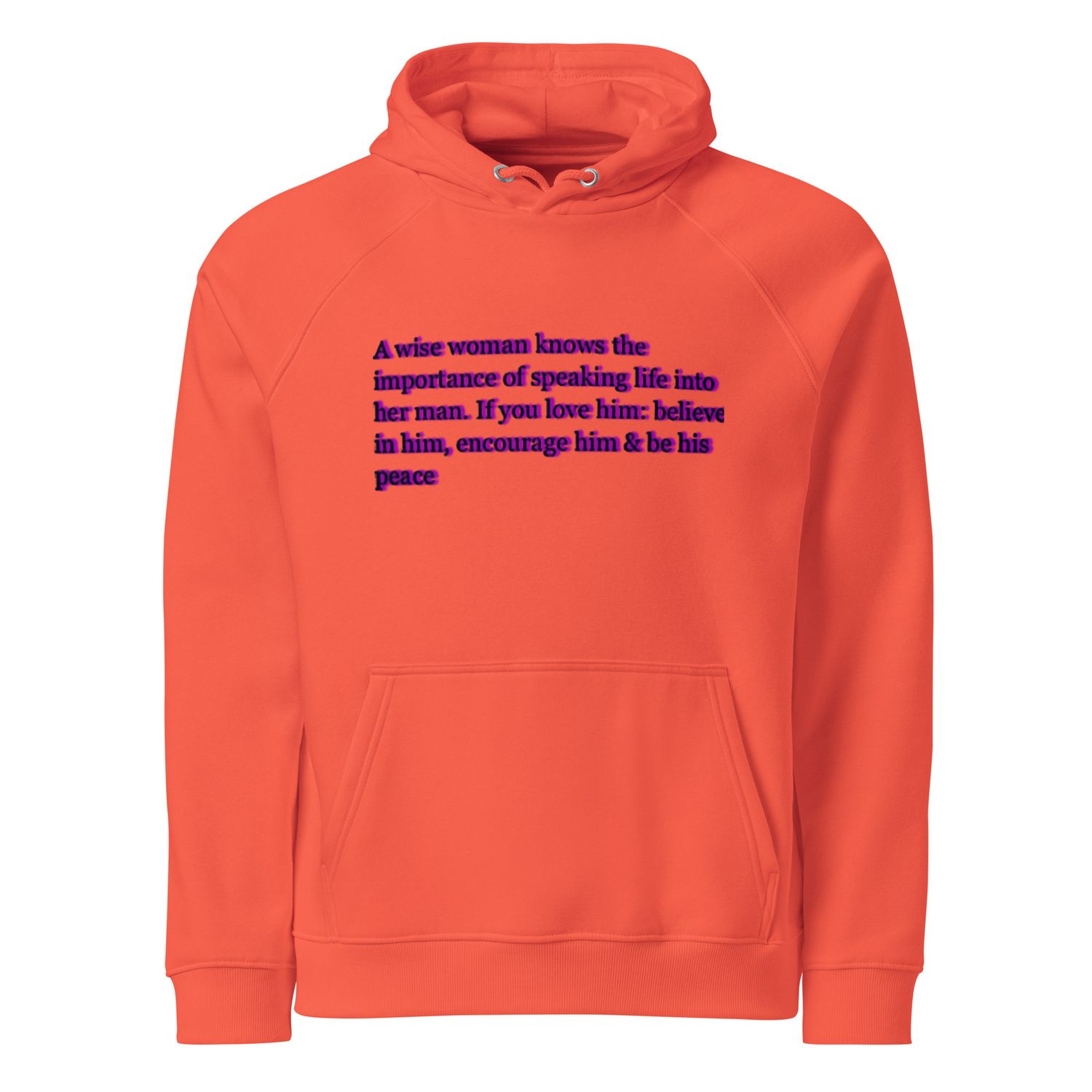 A Wise Woman eco raglan hoodie
