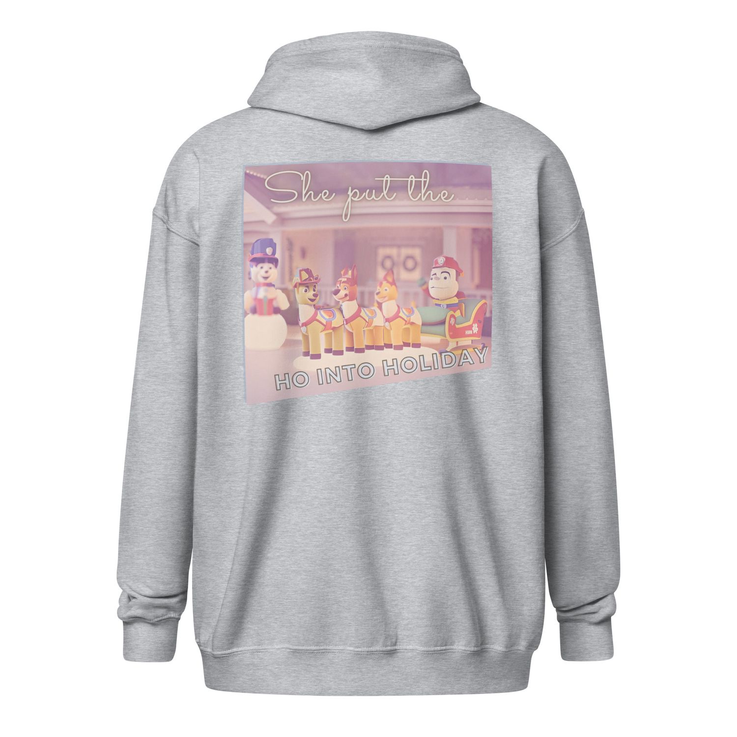 Into Holiday zip hoodie