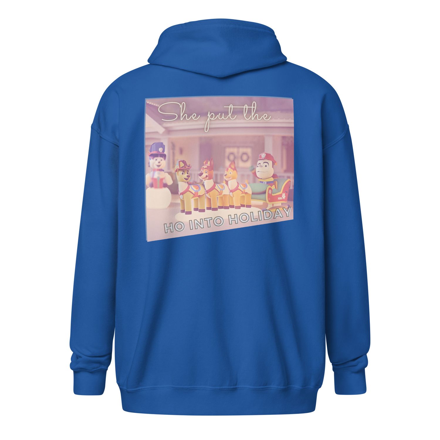 Into Holiday zip hoodie