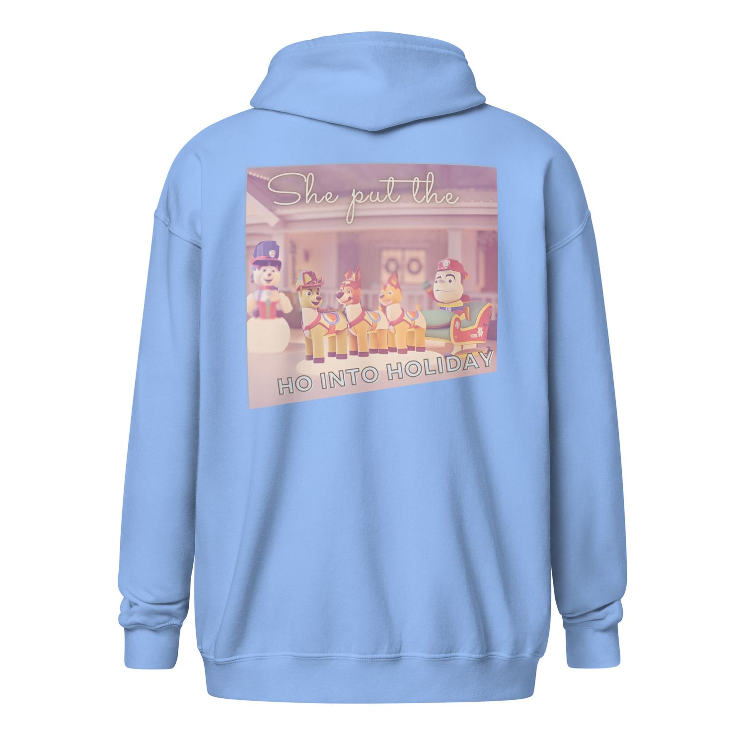 Into Holiday zip hoodie