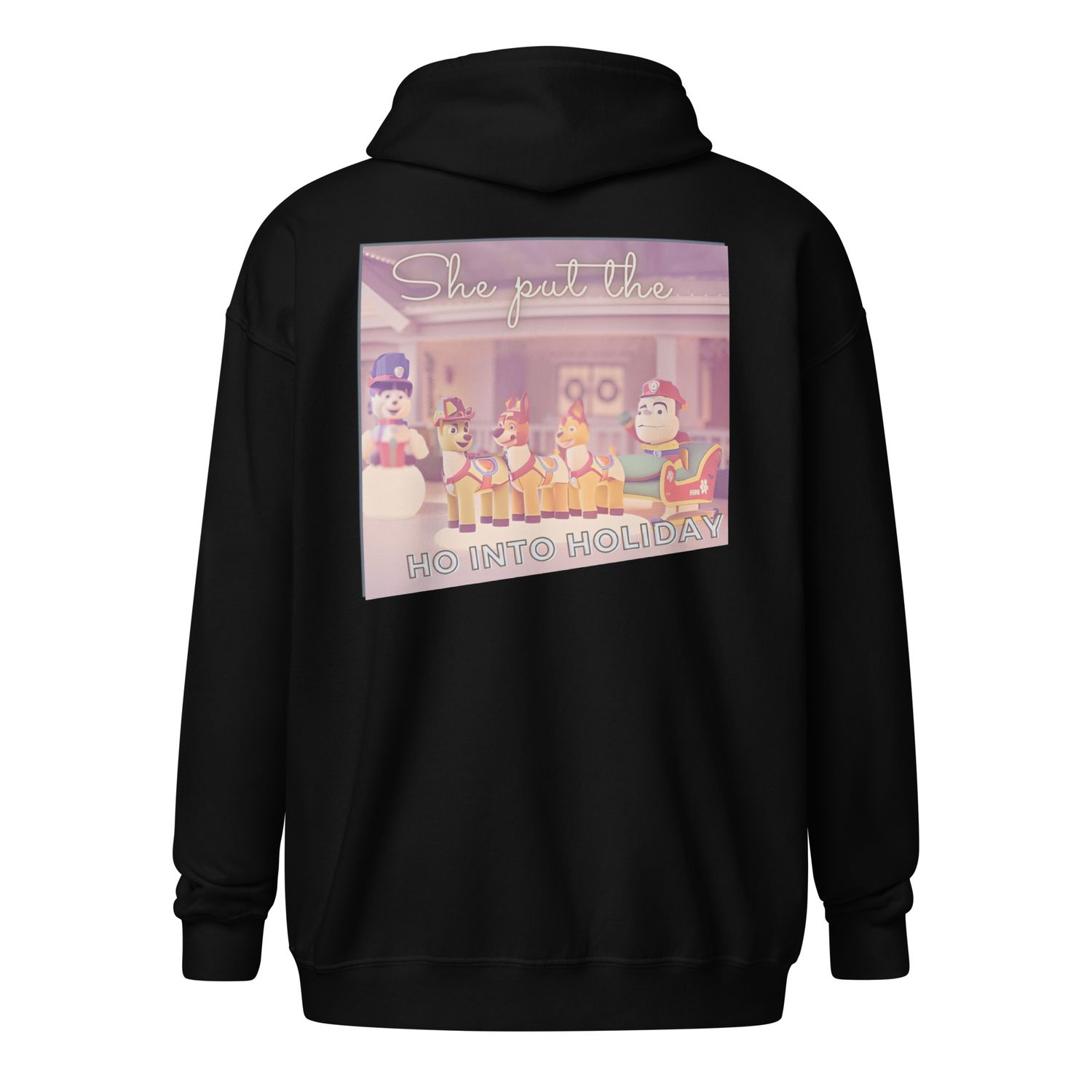 Into Holiday zip hoodie
