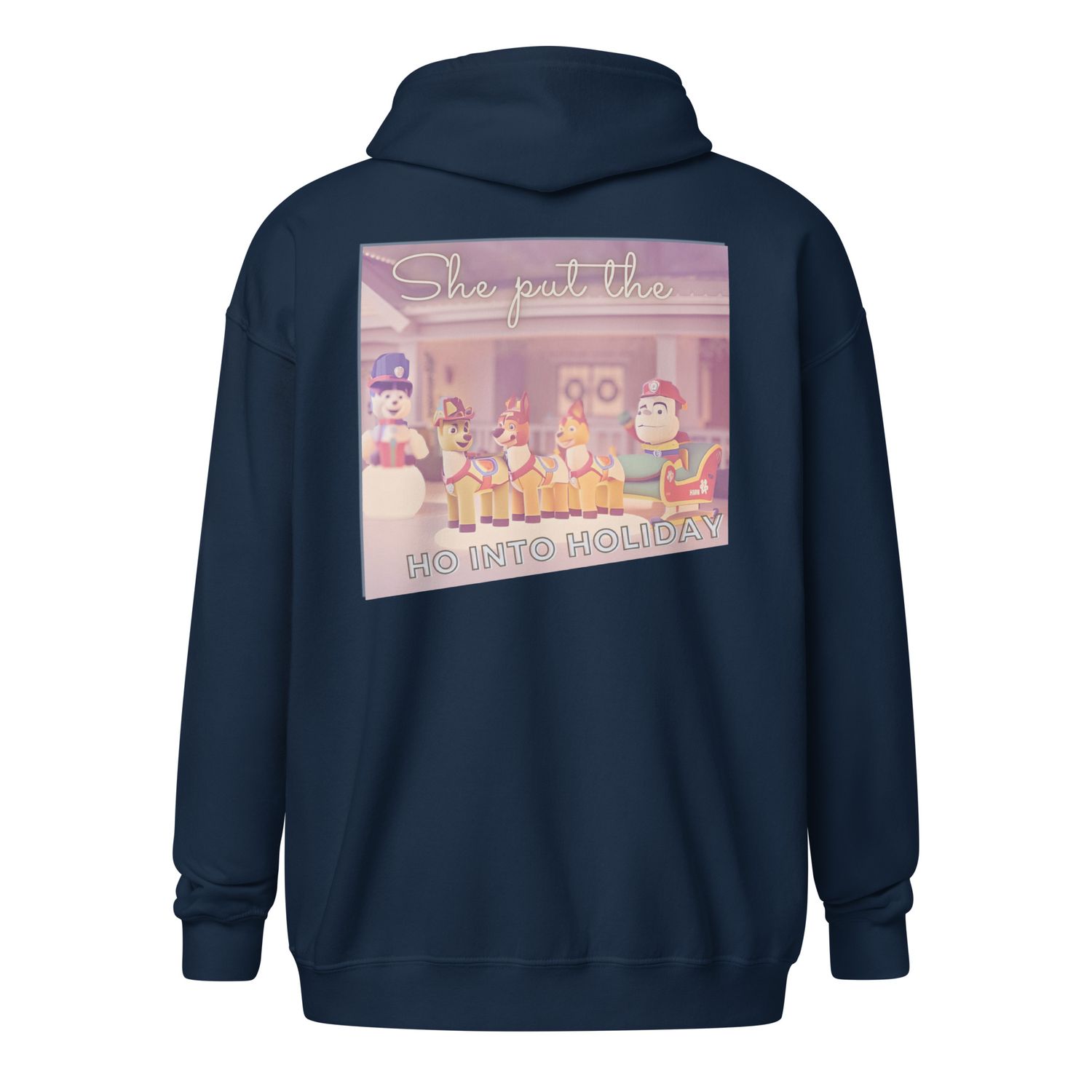 Into Holiday zip hoodie