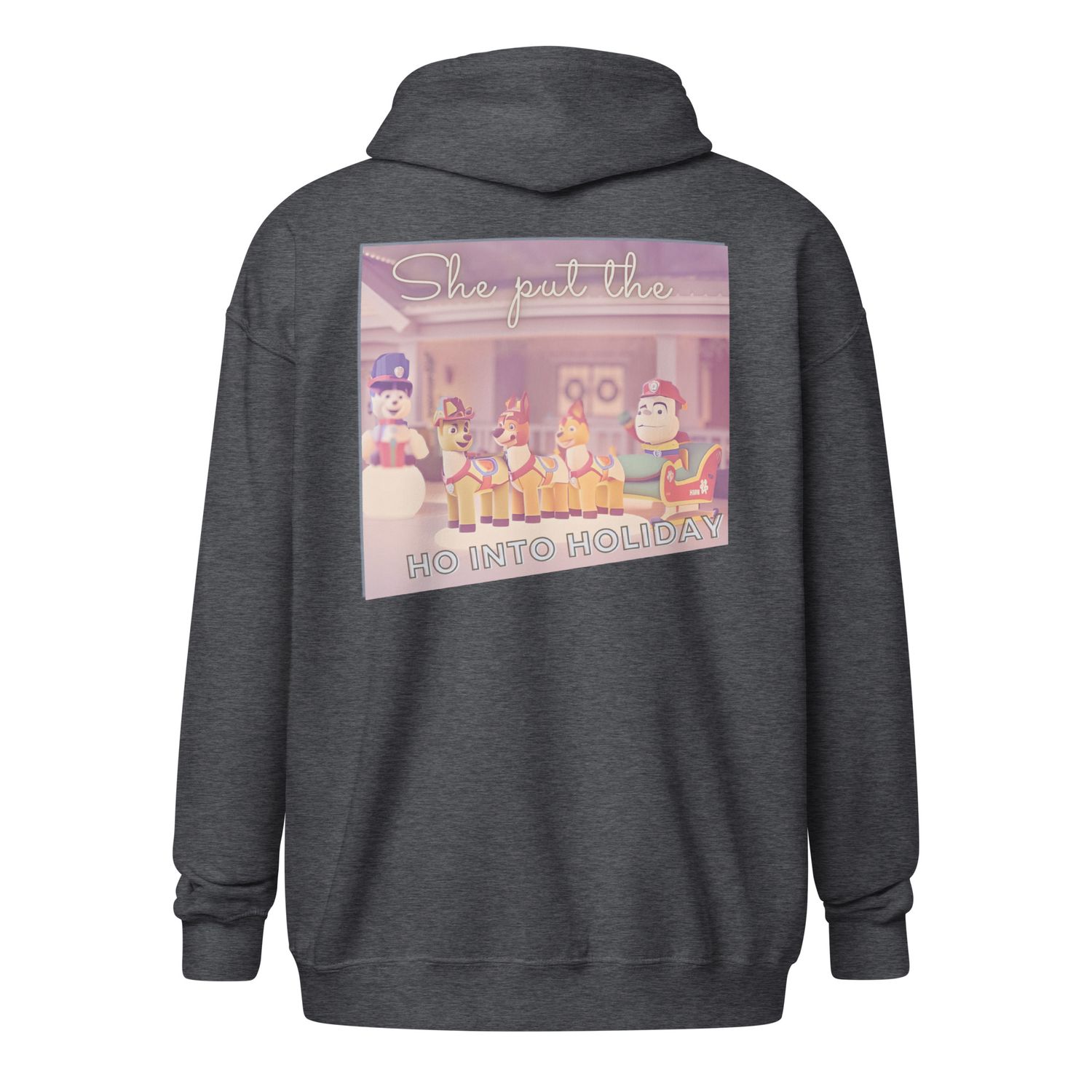 Into Holiday zip hoodie
