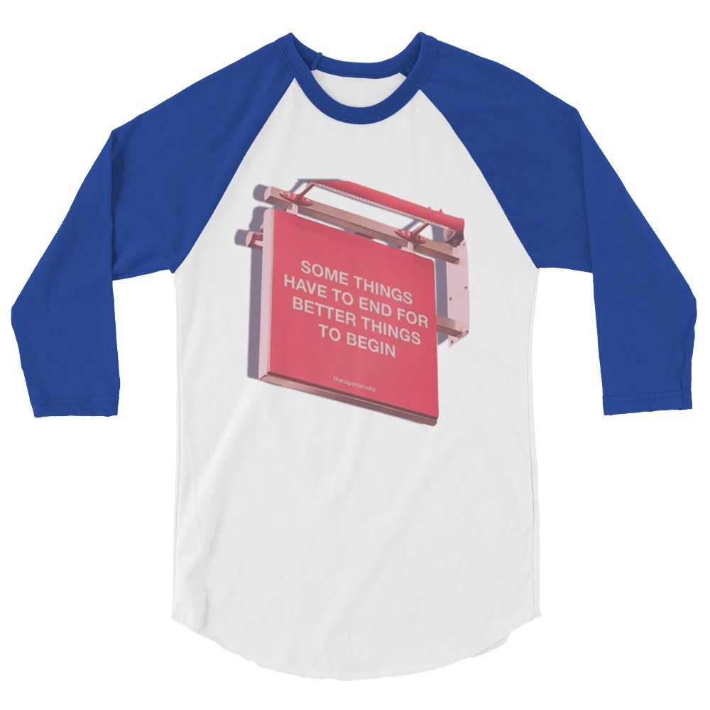 Somethings raglan shirt