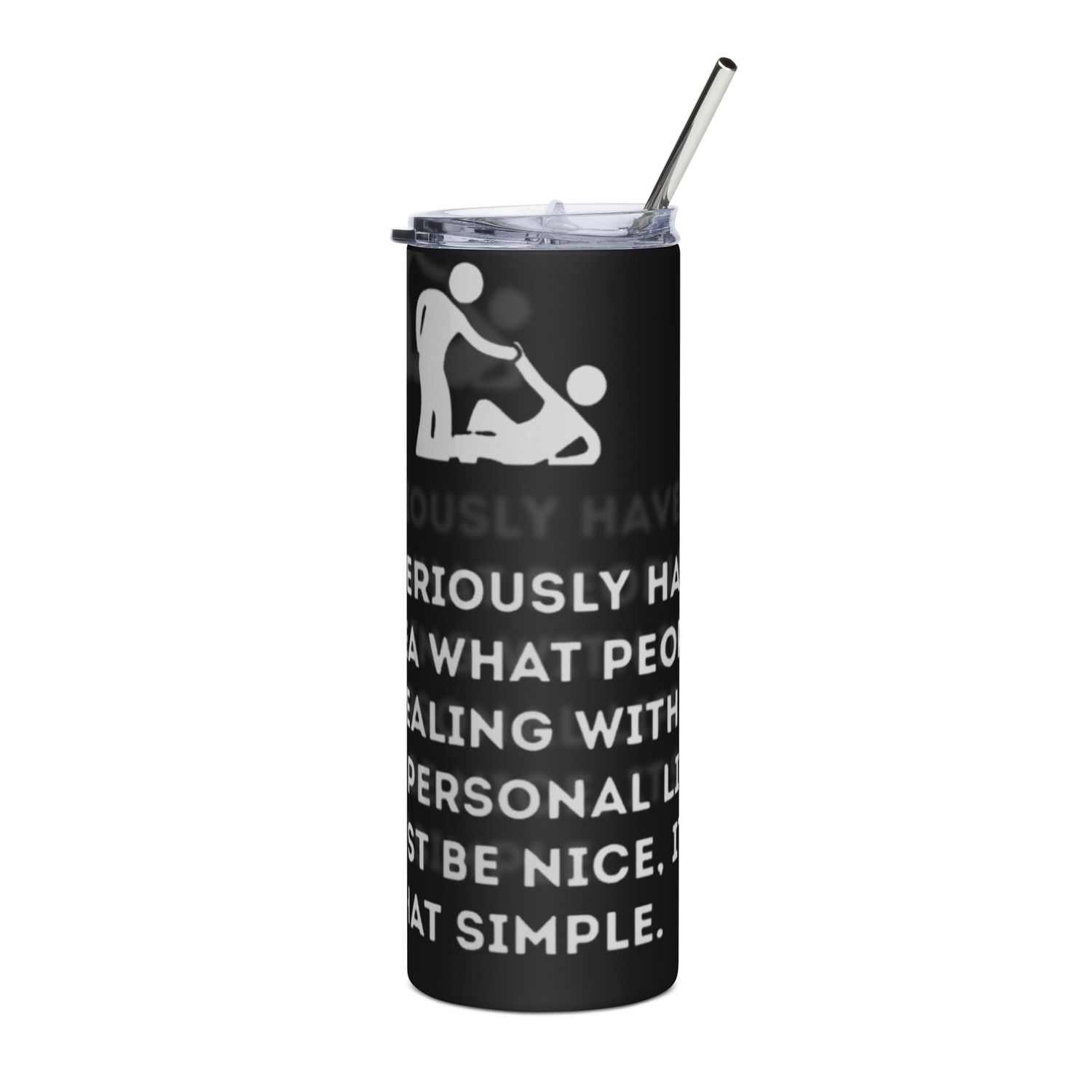 Just Be Nice steel tumbler