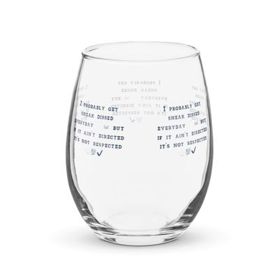 Not Direct wine glass