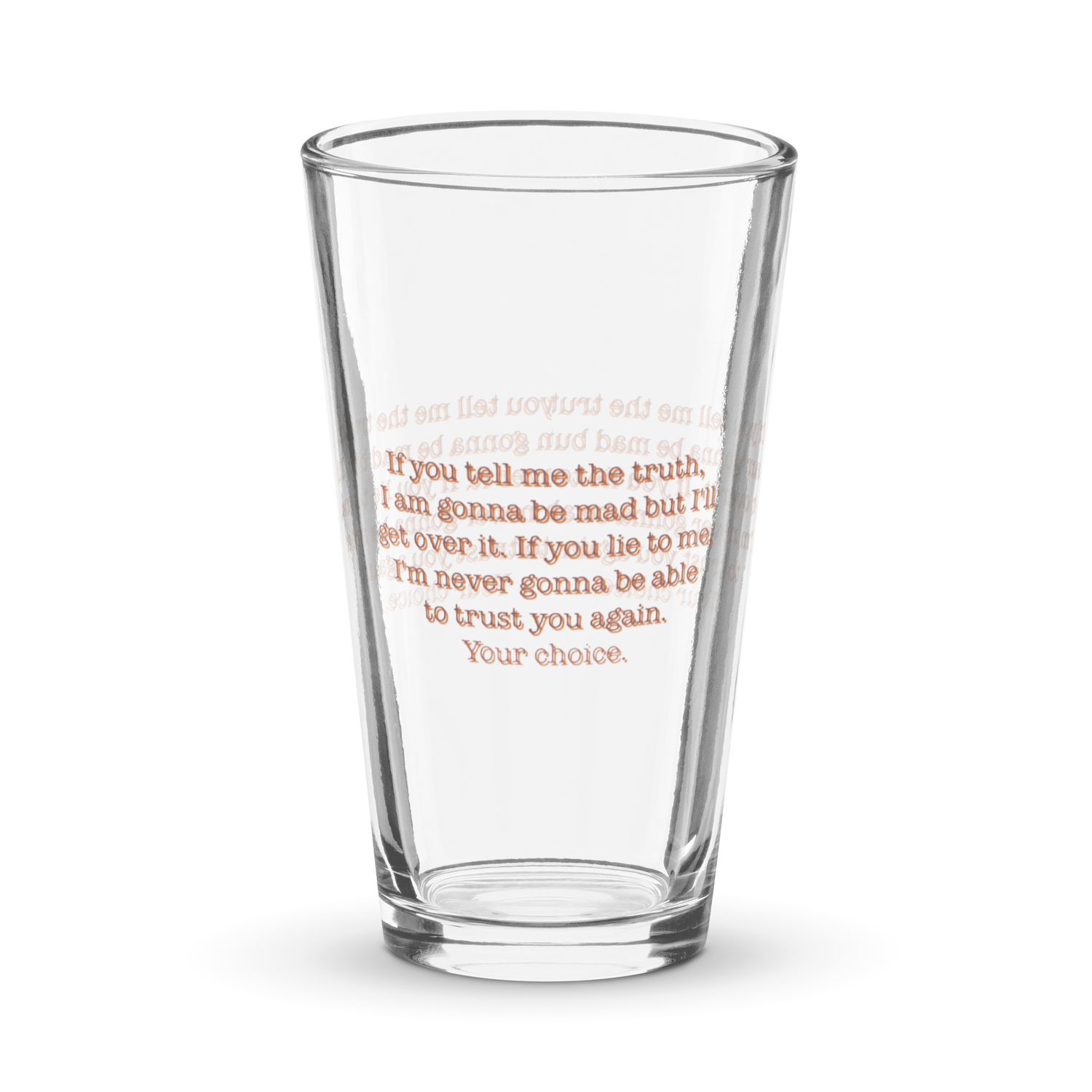 Your Choice pint glass