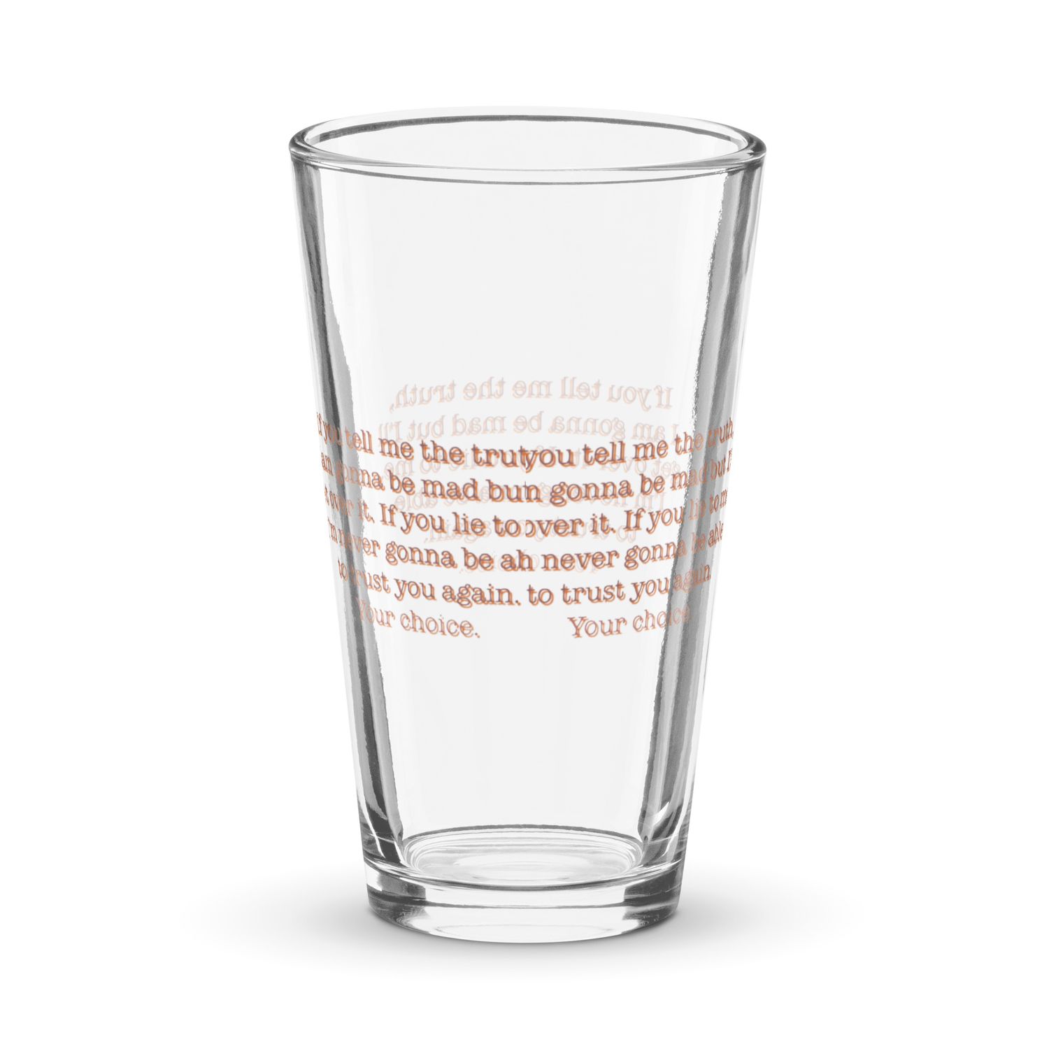 Your Choice pint glass