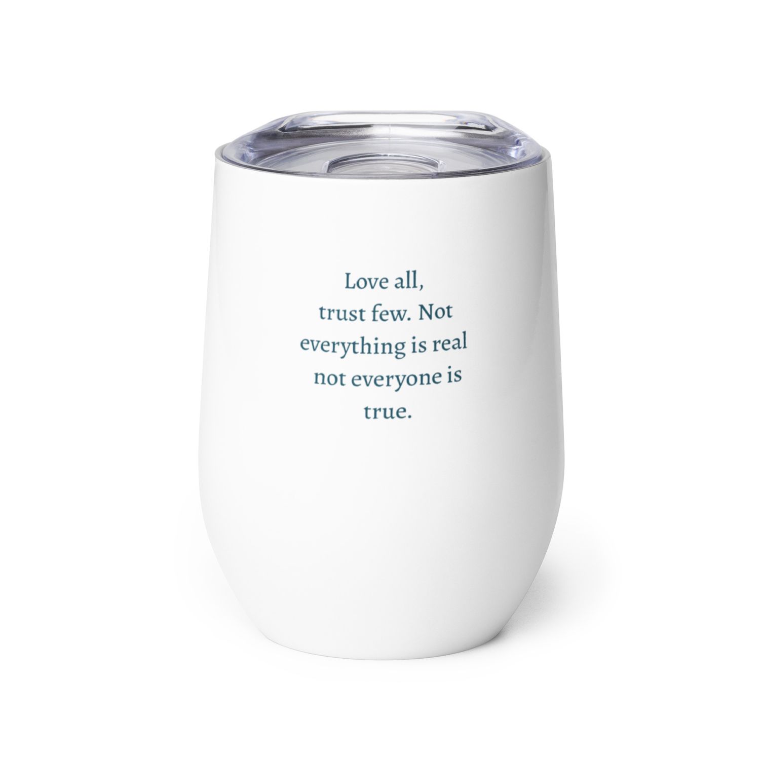 Trust Few Wine tumbler