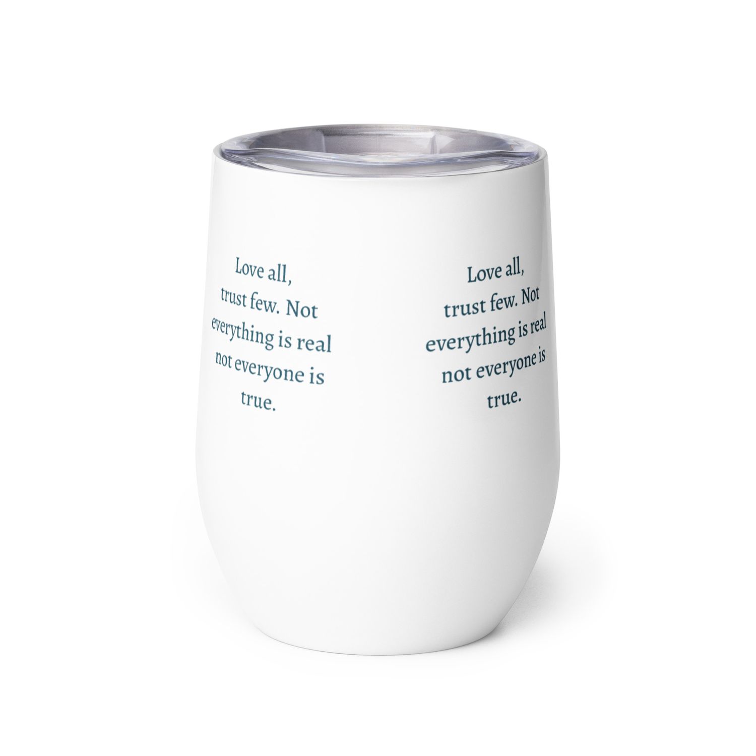 Trust Few Wine tumbler