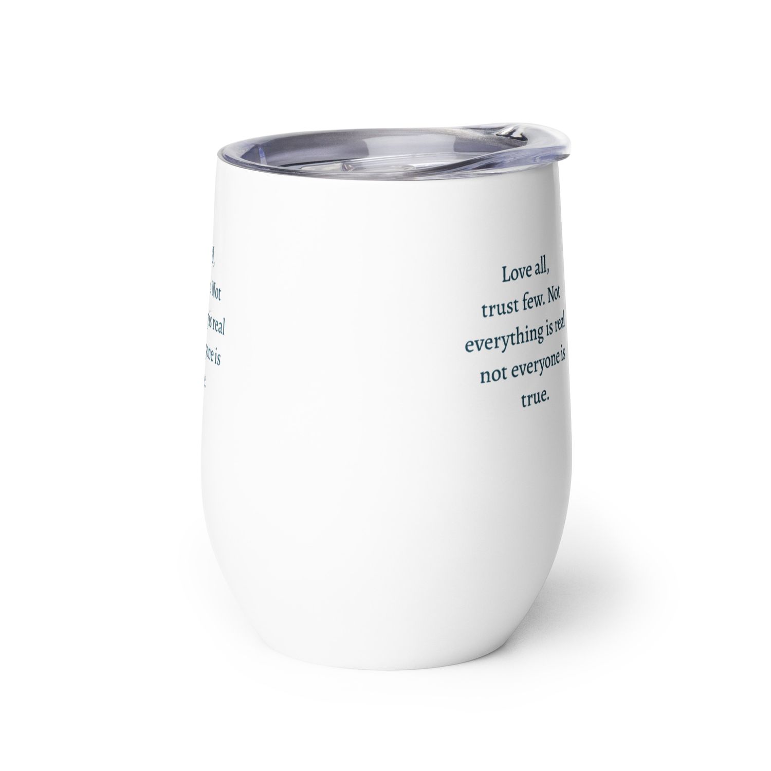 Trust Few Wine tumbler