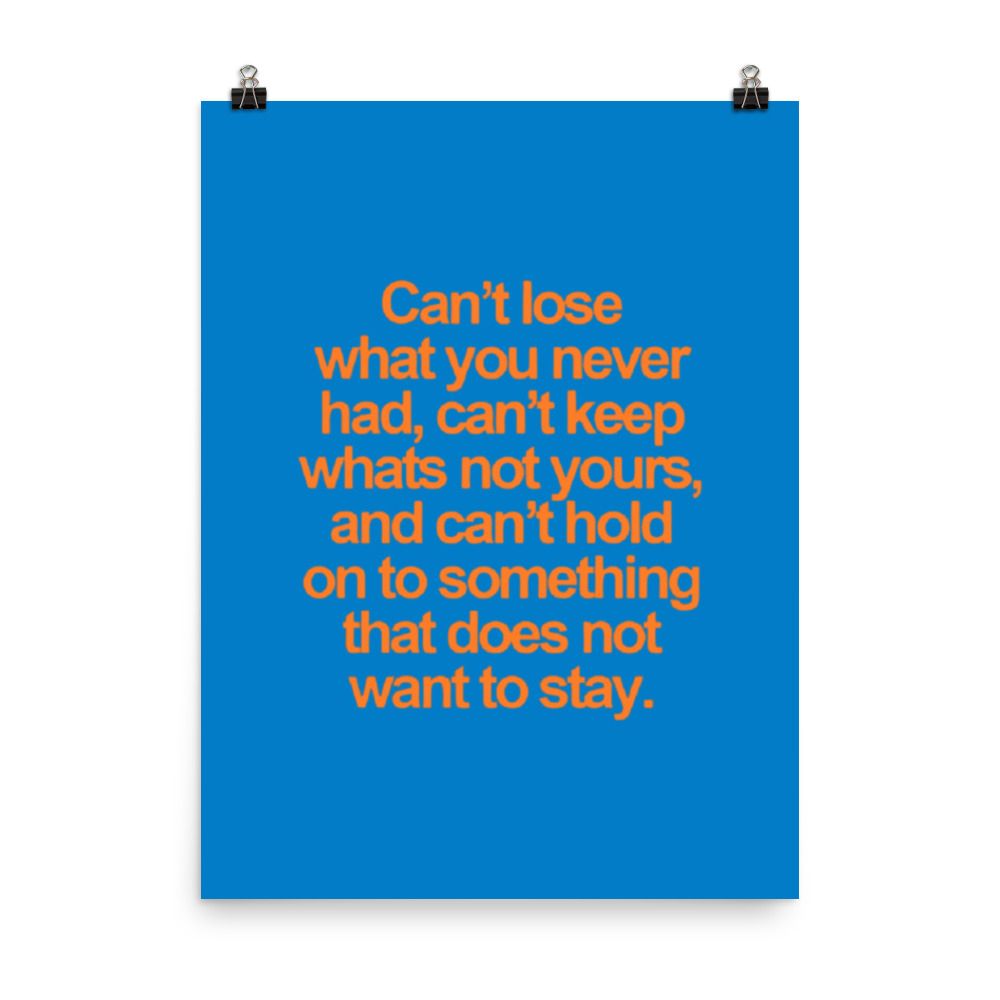 Can&#39;t paper poster