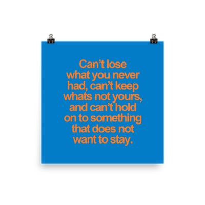 Can&#39;t paper poster