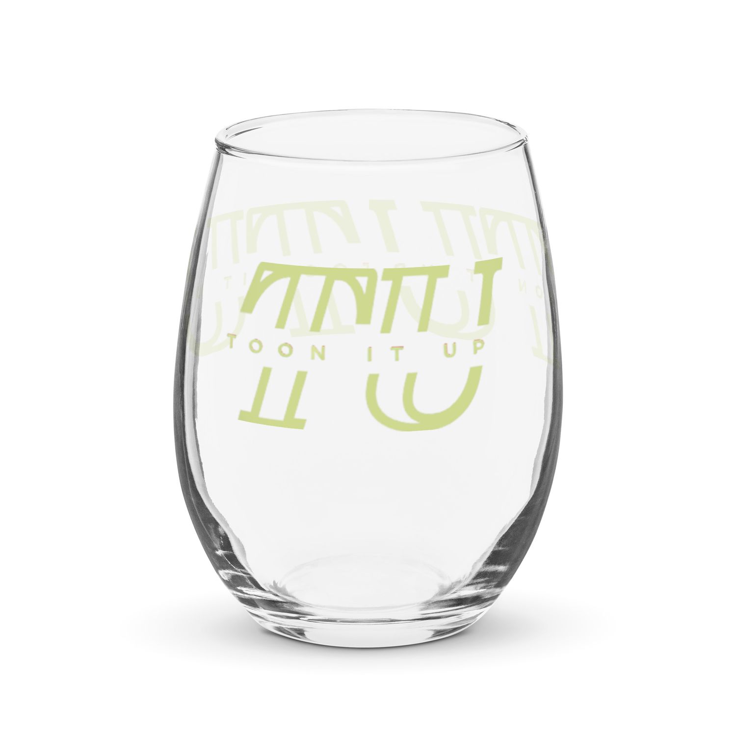 Toon It Up wine glass