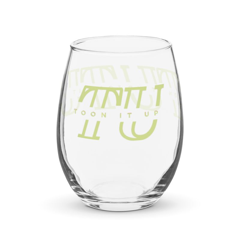 Toon It Up wine glass