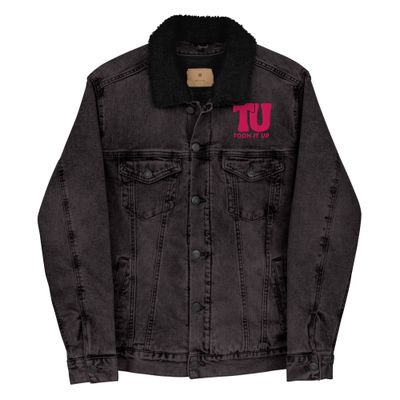 Toon It Up denim sherpa jacket
