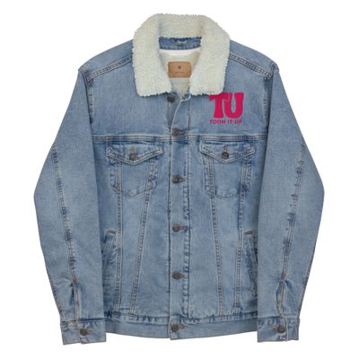 Toon It Up denim sherpa jacket
