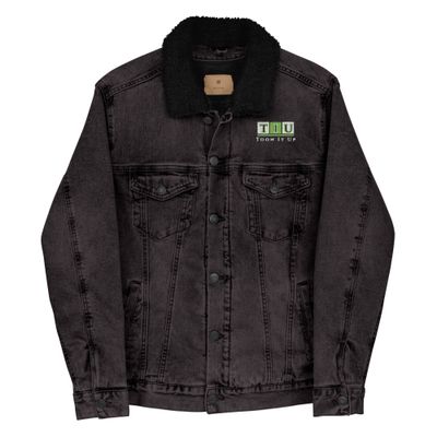 Toon It Up denim sherpa jacket