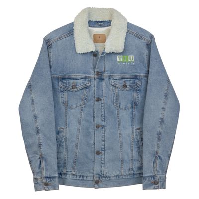 Toon It Up denim sherpa jacket